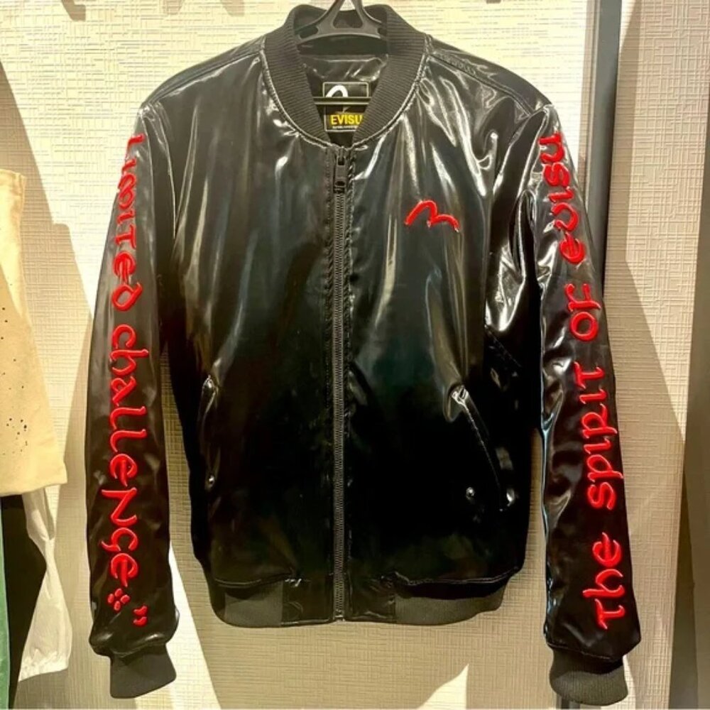 EVISU The Spirit Of EVISU Japanese Designer Bomber Jacket - Picture 10 of 14